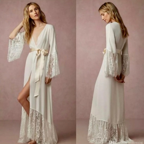 Other - Cream Lace Bridal/Bridesmaid Robe/Kimono
